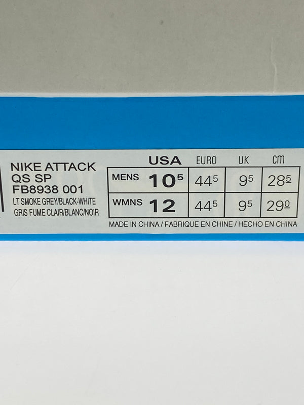 【中古品】【メンズ】 NIKE ナイキ FB8938-001 ATTACK QS SP 靴 シューズ スニーカー 160-260729-AS-83-min サイズ：28.5cm カラー：LT SMOKE GREY/BLACK-WHITE 万代Net店