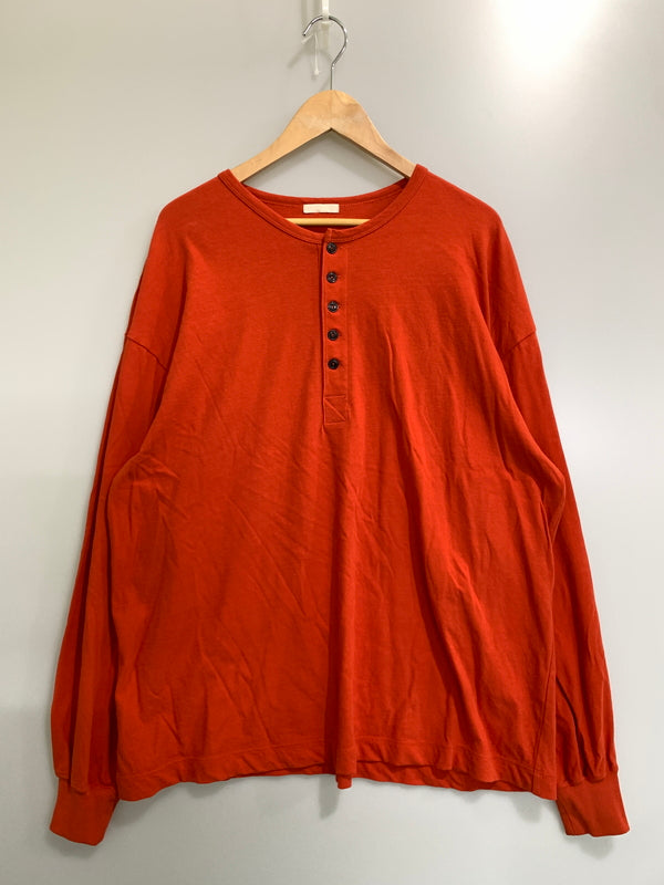 【中古品】【メンズ】 ULTERIOR アルテリア ULCS90-KA202 ツイステッドソフト 天竺 ヘンリーネック 長袖Tシャツ ロングスリーブ 140-260729-AS-16-min サイズ：4 カラー：オレンジ 万代Net店