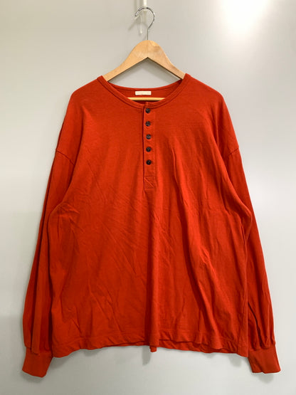 【中古品】【メンズ】 ULTERIOR アルテリア ULCS90-KA202 ツイステッドソフト 天竺 ヘンリーネック 長袖Tシャツ ロングスリーブ 140-260729-AS-16-min サイズ：4 カラー：オレンジ 万代Net店