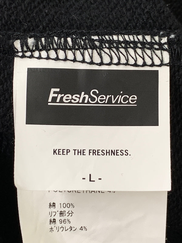 【中古品】【メンズ】 FRESH SERVICE フレッシュサービス ×ACTUAL SOURCE アクチュアルソース FSW-23-SW-228AS CREW NECK SWEAT スウェット トレーナー 140-260729-AS-18-min サイズ：L カラー：ブラック 万代Net店