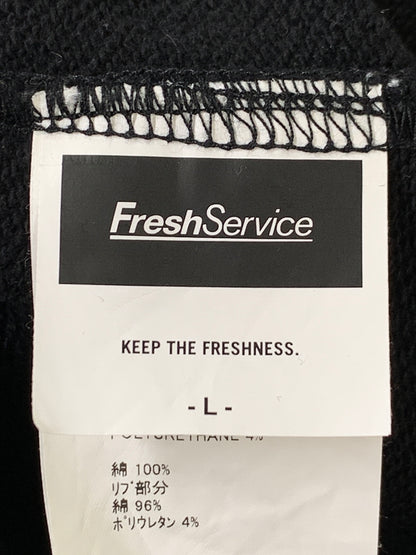 【中古品】【メンズ】 FRESH SERVICE フレッシュサービス ×ACTUAL SOURCE アクチュアルソース FSW-23-SW-228AS CREW NECK SWEAT スウェット トレーナー 140-260729-AS-18-min サイズ：L カラー：ブラック 万代Net店