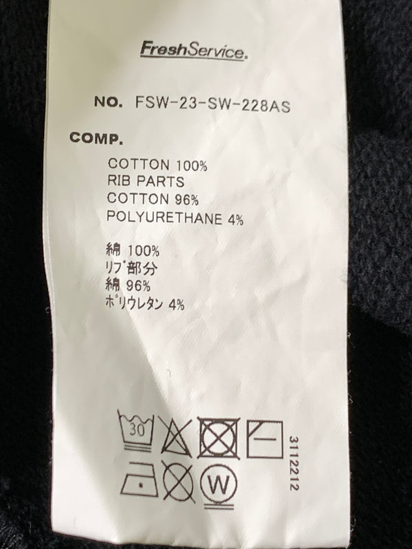 【中古品】【メンズ】 FRESH SERVICE フレッシュサービス ×ACTUAL SOURCE アクチュアルソース FSW-23-SW-228AS CREW NECK SWEAT スウェット トレーナー 140-260729-AS-18-min サイズ：L カラー：ブラック 万代Net店