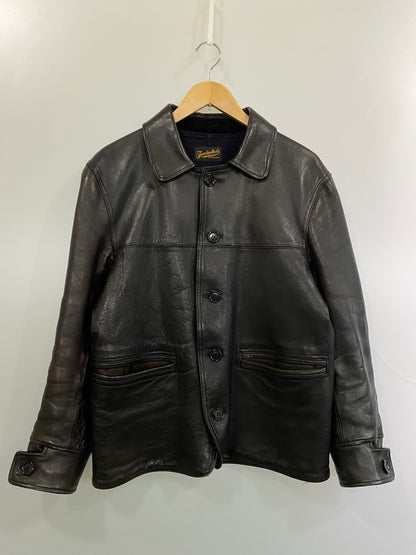 【中古品】【メンズ】 TENDERLOIN テンダーロイン GENUINE HORSEHIDE CAR COAT カーコート アウター 142-260731-yn-11-min サイズ：M カラー：ダークブラウン 万代Net店