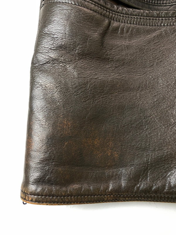 【中古品】【メンズ】 TENDERLOIN テンダーロイン GENUINE HORSEHIDE CAR COAT カーコート アウター 142-260731-yn-11-min サイズ：M カラー：ダークブラウン 万代Net店