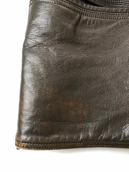 【中古品】【メンズ】 TENDERLOIN テンダーロイン GENUINE HORSEHIDE CAR COAT カーコート アウター 142-260731-yn-11-min サイズ：M カラー：ダークブラウン 万代Net店