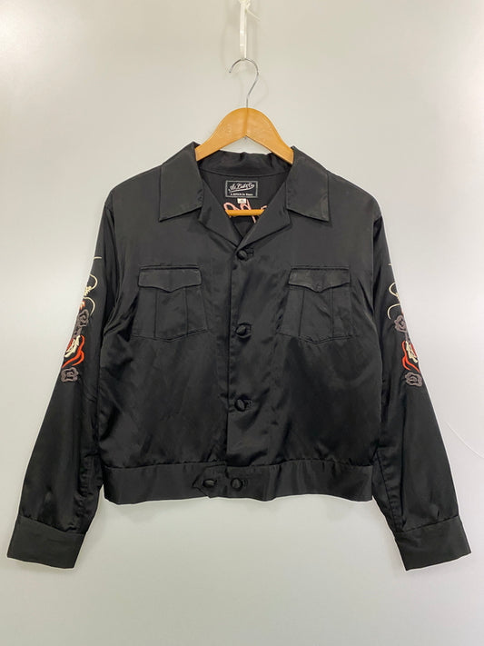 【中古品】【メンズ】 AT LAST & CO. アットラスト SOUVENIR SHIRT JACKET 15周年 スーベニアシャツジャケット ライトアウター 145-260731-yn-04-min サイズ：40 カラー：ブラック 万代Net店