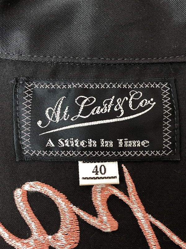 【中古品】【メンズ】 AT LAST & CO. アットラスト SOUVENIR SHIRT JACKET 15周年 スーベニアシャツジャケット ライトアウター 145-260731-yn-04-min サイズ：40 カラー：ブラック 万代Net店