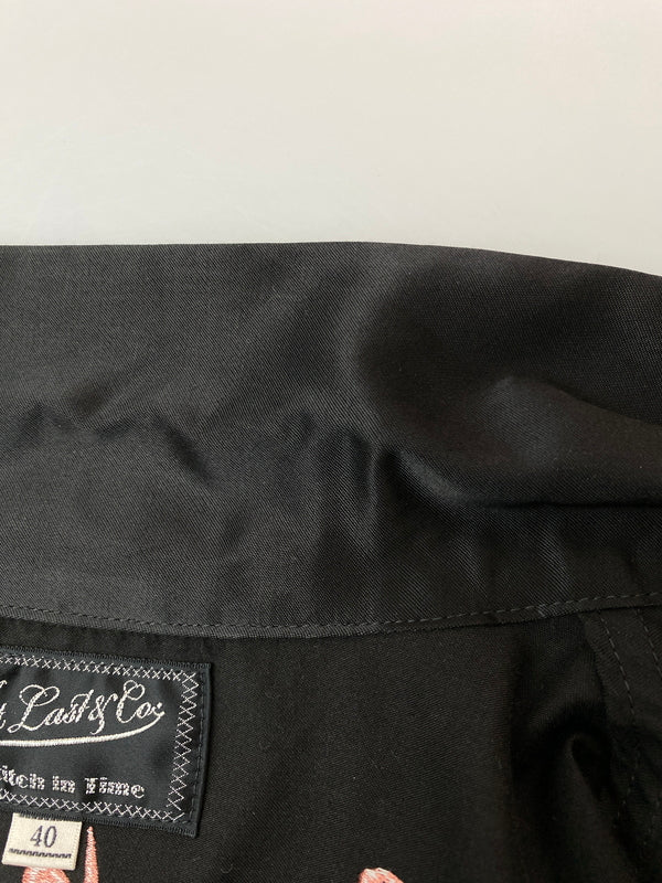 【中古品】【メンズ】 AT LAST & CO. アットラスト SOUVENIR SHIRT JACKET 15周年 スーベニアシャツジャケット ライトアウター 145-260731-yn-04-min サイズ：40 カラー：ブラック 万代Net店