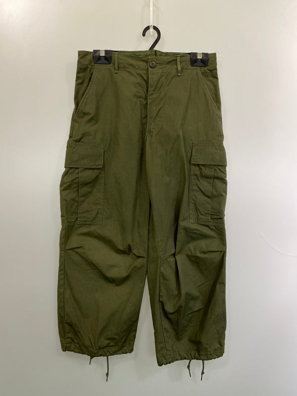 【中古品】【メンズ】 U.S.ARMY アメリカ陸軍 60's JUNGLE FATIGUE PANTS DSA100-68-C-2358 60年代 ジャングルファティーグパンツ ボトムス 157-260731-yn-10-min サイズ：LONG SMALL カラー：オリーブグリーン 万代Net店