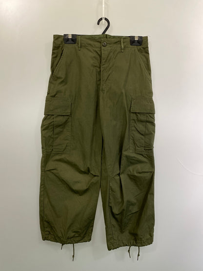 【中古品】【メンズ】 U.S.ARMY アメリカ陸軍 60's JUNGLE FATIGUE PANTS DSA100-68-C-2358 60年代 ジャングルファティーグパンツ ボトムス 157-260731-yn-10-min サイズ：LONG SMALL カラー：オリーブグリーン 万代Net店