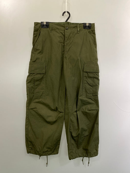 【中古品】【メンズ】 U.S.ARMY アメリカ陸軍 60's JUNGLE FATIGUE PANTS DSA100-68-C-2358 60年代 ジャングルファティーグパンツ ボトムス 157-260731-yn-10-min サイズ：LONG SMALL カラー：オリーブグリーン 万代Net店