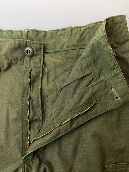 【中古品】【メンズ】 U.S.ARMY アメリカ陸軍 60's JUNGLE FATIGUE PANTS DSA100-68-C-2358 60年代 ジャングルファティーグパンツ ボトムス 157-260731-yn-10-min サイズ：LONG SMALL カラー：オリーブグリーン 万代Net店
