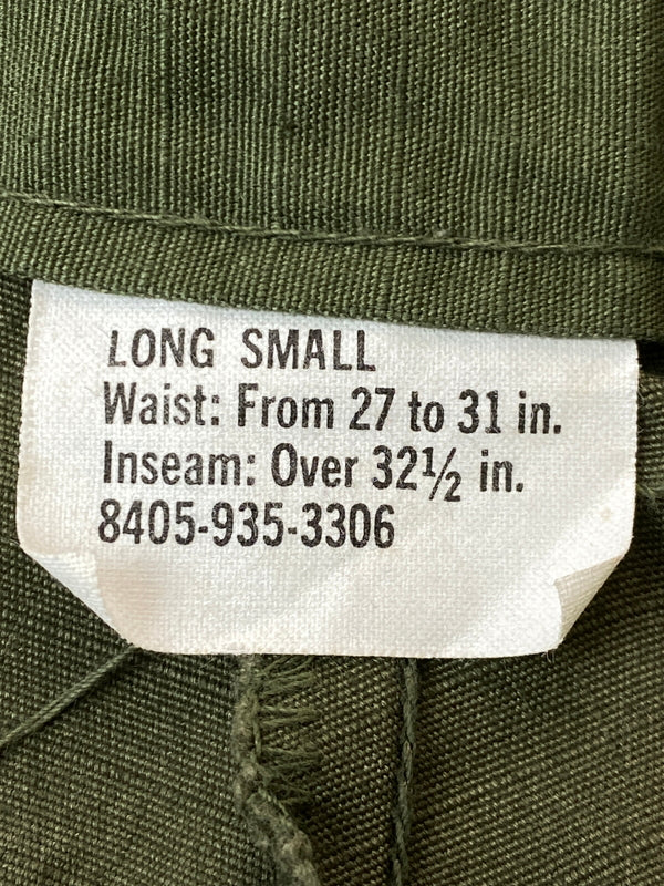 【中古品】【メンズ】 U.S.ARMY アメリカ陸軍 60's JUNGLE FATIGUE PANTS DSA100-68-C-2358 60年代 ジャングルファティーグパンツ ボトムス 157-260731-yn-10-min サイズ：LONG SMALL カラー：オリーブグリーン 万代Net店