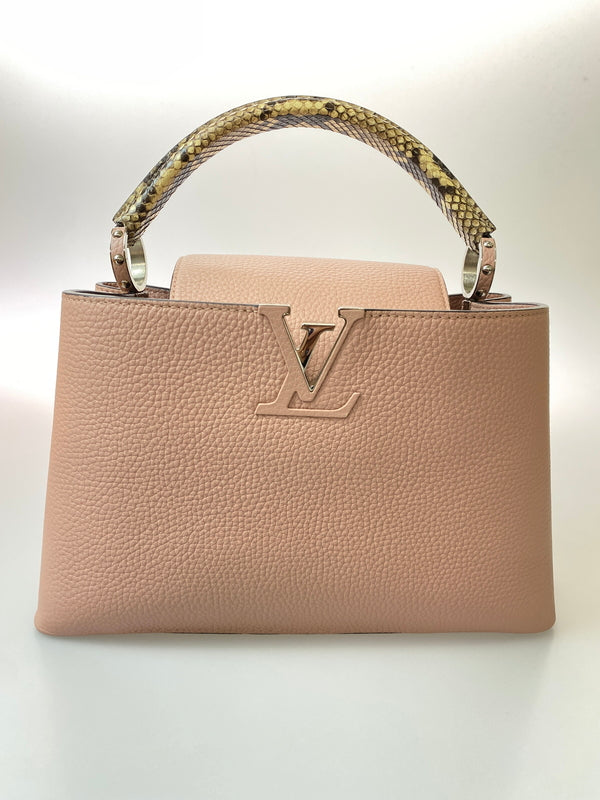 【中古品】【レディース】 LOUIS VUITTON ルイ・ヴィトン N92802 カプシーヌ MM ハンドバッグ カバン 179-260729-AS-49-min カラー：ピンクベージュ 万代Net店