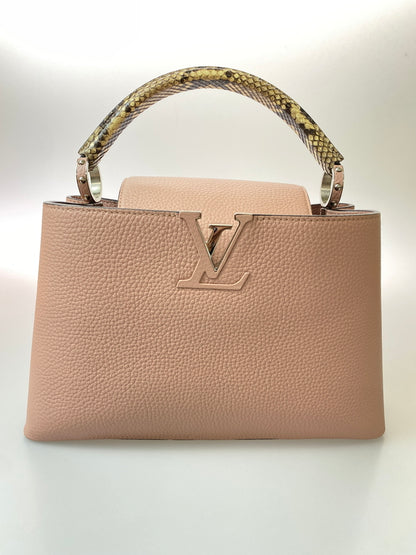 【中古品】【レディース】 LOUIS VUITTON ルイ・ヴィトン N92802 カプシーヌ MM ハンドバッグ カバン 179-260729-AS-49-min カラー：ピンクベージュ 万代Net店
