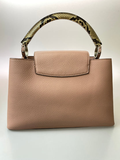 【中古品】【レディース】 LOUIS VUITTON ルイ・ヴィトン N92802 カプシーヌ MM ハンドバッグ カバン 179-260729-AS-49-min カラー：ピンクベージュ 万代Net店