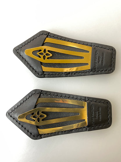 【中古品】【レディース】 LOUIS VUITTON ルイ・ヴィトン MO1442 バレッタLV バックステージ ヘアクリップ ヘアアクセサリー 179-260729-AS-53-min カラー：ブラック 万代Net店