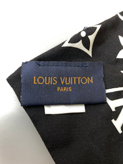 【中古品】【レディース】 LOUIS VUITTON ルイ・ヴィトン M78656 バンドー モノグラム コンフィデンシャル スカーフ 179-260729-AS-54-min カラー：ブラック/ホワイト 万代Net店