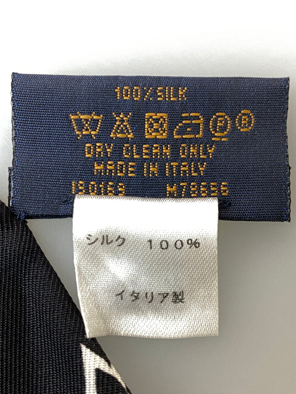 【中古品】【レディース】 LOUIS VUITTON ルイ・ヴィトン M78656 バンドー モノグラム コンフィデンシャル スカーフ 179-260729-AS-54-min カラー：ブラック/ホワイト 万代Net店