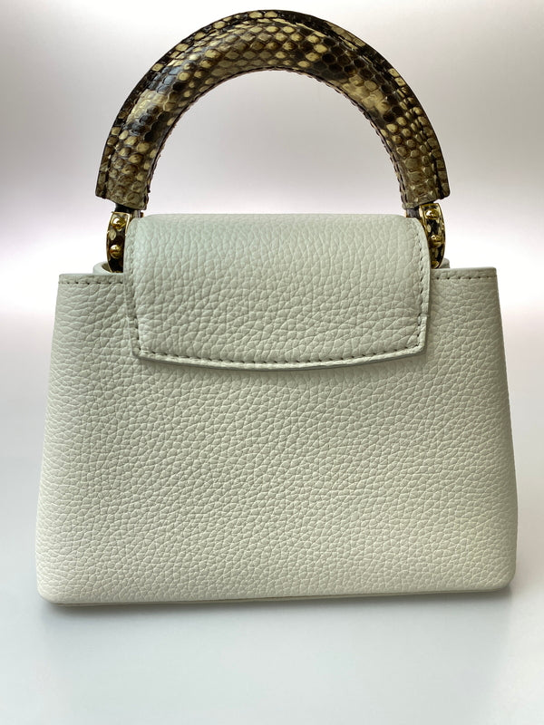 【中古品】【レディース】 LOUIS VUITTON ルイ・ヴィトン N98477 カプシーヌMINI トリヨン ハンドバッグ カバン 179-260729-AS-50-min カラー：ホワイト 万代Net店