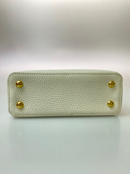 【中古品】【レディース】 LOUIS VUITTON ルイ・ヴィトン N98477 カプシーヌMINI トリヨン ハンドバッグ カバン 179-260729-AS-50-min カラー：ホワイト 万代Net店