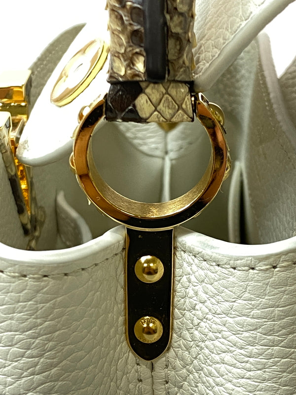 【中古品】【レディース】 LOUIS VUITTON ルイ・ヴィトン N98477 カプシーヌMINI トリヨン ハンドバッグ カバン 179-260729-AS-50-min カラー：ホワイト 万代Net店