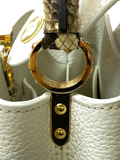 【中古品】【レディース】 LOUIS VUITTON ルイ・ヴィトン N98477 カプシーヌMINI トリヨン ハンドバッグ カバン 179-260729-AS-50-min カラー：ホワイト 万代Net店