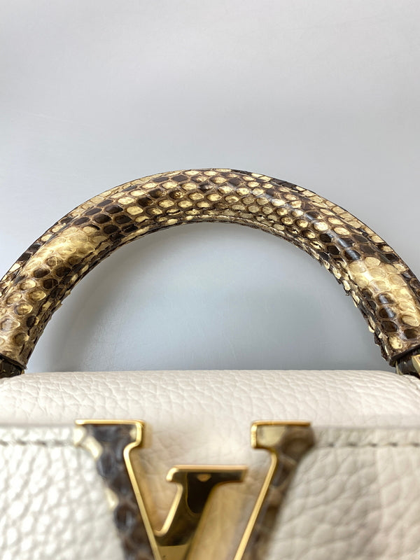【中古品】【レディース】 LOUIS VUITTON ルイ・ヴィトン N98477 カプシーヌMINI トリヨン ハンドバッグ カバン 179-260729-AS-50-min カラー：ホワイト 万代Net店