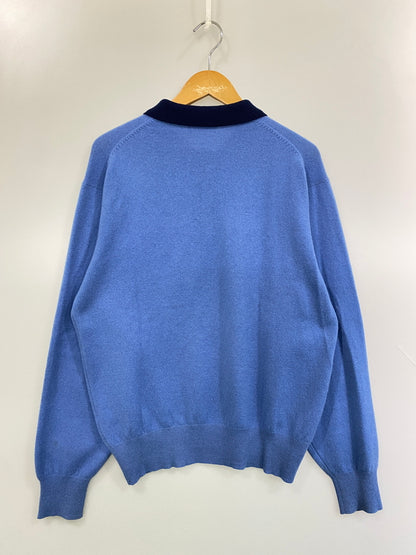 【中古品】【メンズ】 JUPIAN ジュピアン CASHMERE SWEATER カシミヤセーター トップス 140-260731-yn-33-min サイズ：L カラー：ライトブルー 万代Net店