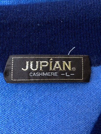 【中古品】【メンズ】 JUPIAN ジュピアン CASHMERE SWEATER カシミヤセーター トップス 140-260731-yn-33-min サイズ：L カラー：ライトブルー 万代Net店