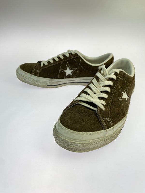 【中古品】【メンズ】 CONVERSE コンバース ONE STAR J SUEDE 靴 シューズ スニーカー 162-260730-hu-10-min サイズ：9 カラー：ブラウン 万代Net店
