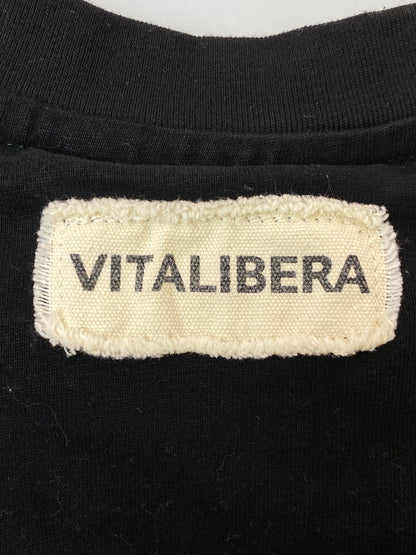 【中古品】【メンズ】 VITALIBERA ヴィータリベーラ LOGO TEE ロゴ Tシャツ 半袖Tシャツ トップス 142-260731-yn-30-min サイズ：M カラー：ブラック 万代Net店