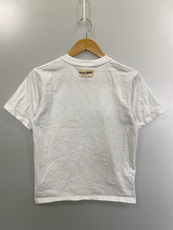 【中古品】【メンズ】 VITALIBERA ヴィータリベーラ LOGO TEE ロゴ Tシャツ 半袖Tシャツ トップス 142-260731-yn-31-min サイズ：M カラー：ホワイト 万代Net店