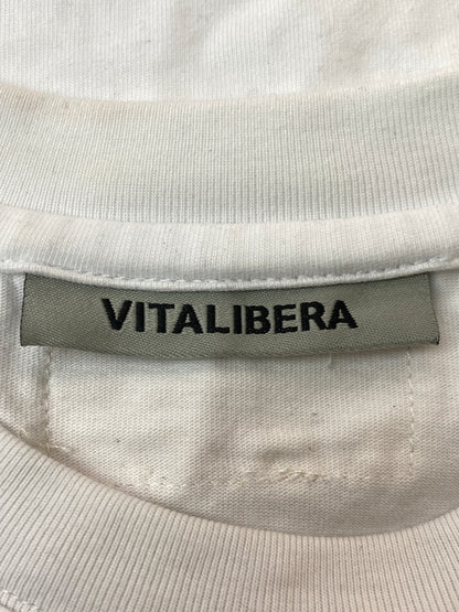 【中古品】【メンズ】 VITALIBERA ヴィータリベーラ LOGO TEE ロゴ Tシャツ 半袖Tシャツ トップス 142-260731-yn-31-min サイズ：M カラー：ホワイト 万代Net店
