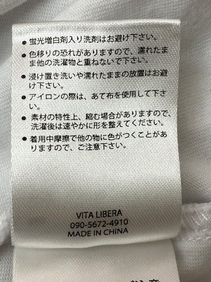 【中古品】【メンズ】 VITALIBERA ヴィータリベーラ LOGO TEE ロゴ Tシャツ 半袖Tシャツ トップス 142-260731-yn-31-min サイズ：M カラー：ホワイト 万代Net店