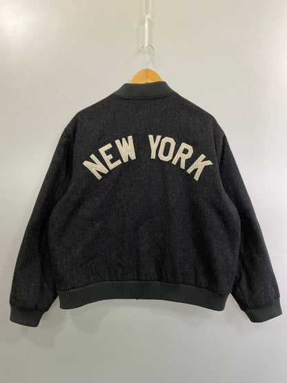 【中古品】【メンズ】 BUTWIN バトウィン 80-90's NEW YORK YANKEES WOOL STADIUM JACKET 80-90年代 ウール スタジアムジャケット スタジャン アウター 146-260731-yn-15-min サイズ：M カラー：ダークグレー 万代Net店