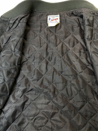 【中古品】【メンズ】 BUTWIN バトウィン 80-90's NEW YORK YANKEES WOOL STADIUM JACKET 80-90年代 ウール スタジアムジャケット スタジャン アウター 146-260731-yn-15-min サイズ：M カラー：ダークグレー 万代Net店