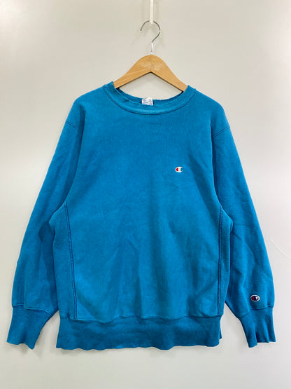 【現状渡し品】【メンズ】 CHAMPION チャンピオン 90's REVERSE WEAVE SWEATSHIRT 90年代 リバースウィーブ スウェットシャツ トレーナー トップス 146-260731-yn-25-min サイズ：L カラー：ライトブルー 万代Net店