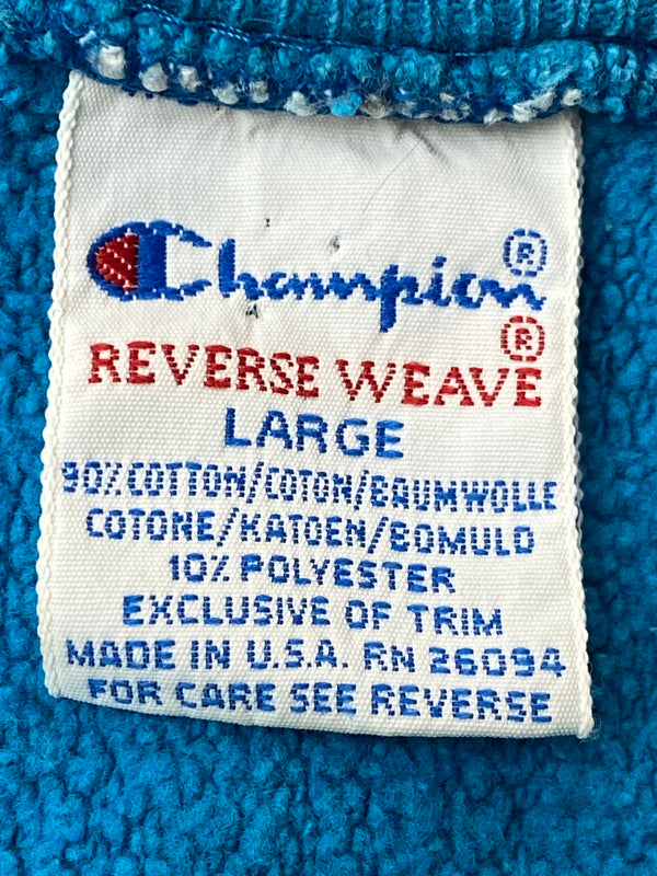 【現状渡し品】【メンズ】 CHAMPION チャンピオン 90's REVERSE WEAVE SWEATSHIRT 90年代 リバースウィーブ スウェットシャツ トレーナー トップス 146-260731-yn-25-min サイズ：L カラー：ライトブルー 万代Net店