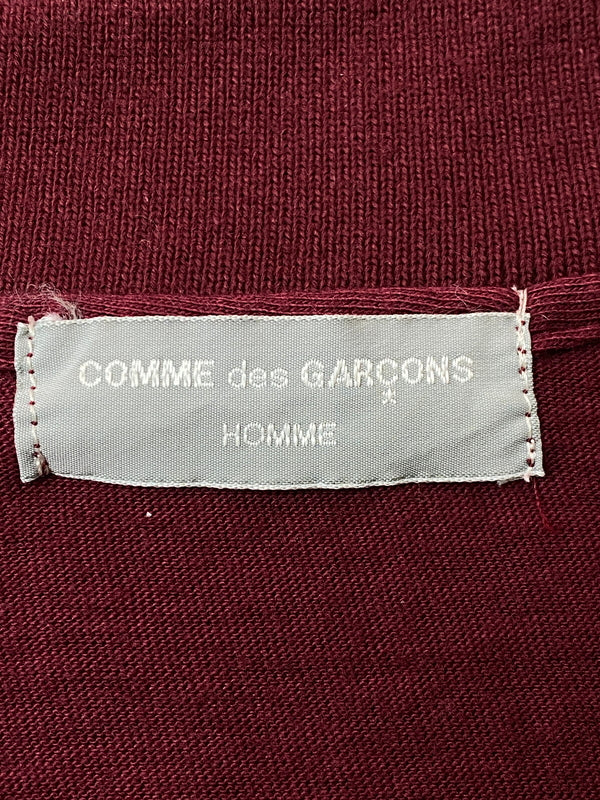 【中古品】【メンズ】 COMME DES GARCONS HOMME コムデギャルソンオム 90's POLO SHIRT 90年代 田中オム ポロシャツ 半袖 トップス 140-260731-yn-27-min サイズ：表記なし 下記参照 カラー：ワインレッド 万代Net店