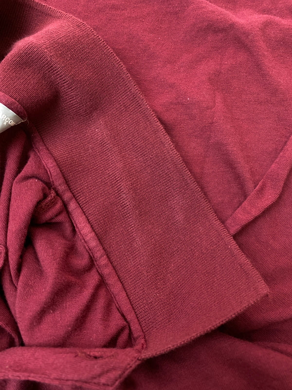 【中古品】【メンズ】 COMME DES GARCONS HOMME コムデギャルソンオム 90's POLO SHIRT 90年代 田中オム ポロシャツ 半袖 トップス 140-260731-yn-27-min サイズ：表記なし 下記参照 カラー：ワインレッド 万代Net店