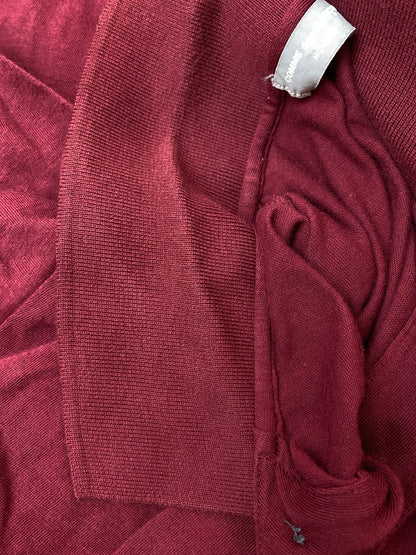 【中古品】【メンズ】 COMME DES GARCONS HOMME コムデギャルソンオム 90's POLO SHIRT 90年代 田中オム ポロシャツ 半袖 トップス 140-260731-yn-27-min サイズ：表記なし 下記参照 カラー：ワインレッド 万代Net店