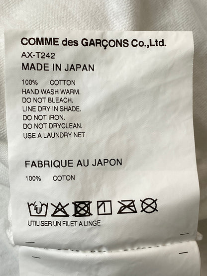 【中古品】【メンズ】 PLAY COMME DES GARCONS プレイコムデギャルソン CAMO HEART TEE AX-T242 カモハートTシャツ 半袖Tシャツ トップス 140-260731-yn-01-min サイズ：L カラー：ホワイト 万代Net店