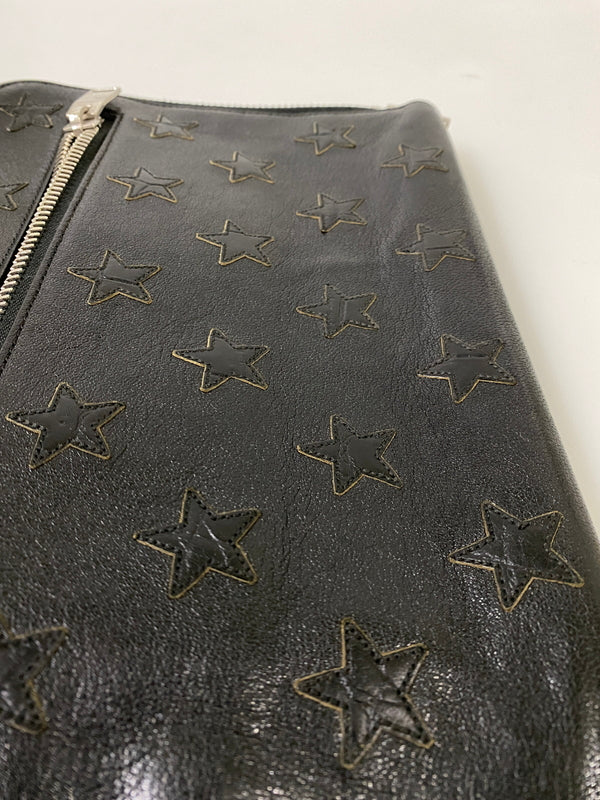【現状渡し品】【メンズ/レディース】 SAINT LAURENT サンローラン レザークラッチバッグ 手持ち用 バッグ カバン 180-260731-em-92-min カラー：ブラック 万代Net店
