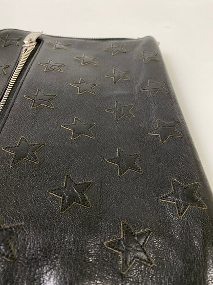 【現状渡し品】【メンズ/レディース】 SAINT LAURENT サンローラン レザークラッチバッグ 手持ち用 バッグ カバン 180-260731-em-92-min カラー：ブラック 万代Net店