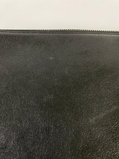 【現状渡し品】【メンズ/レディース】 SAINT LAURENT サンローラン レザークラッチバッグ 手持ち用 バッグ カバン 180-260731-em-92-min カラー：ブラック 万代Net店