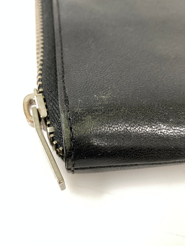 【現状渡し品】【メンズ/レディース】 SAINT LAURENT サンローラン レザークラッチバッグ 手持ち用 バッグ カバン 180-260731-em-92-min カラー：ブラック 万代Net店