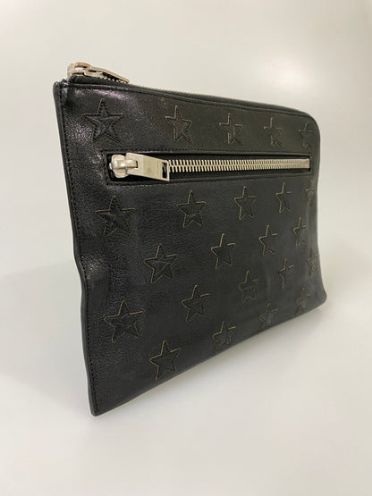 【現状渡し品】【メンズ/レディース】 SAINT LAURENT サンローラン レザークラッチバッグ 手持ち用 バッグ カバン 180-260731-em-92-min カラー：ブラック 万代Net店