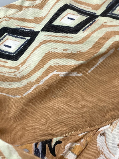 【中古品】【メンズ】 DELUXEWARE デラックスウエア RAYON L/S SHIRT レーヨン ロングスリーブ シャツ 長袖シャツ トップス 145-260731-yn-24-min サイズ：US M カラー：オレンジベージュ 万代Net店