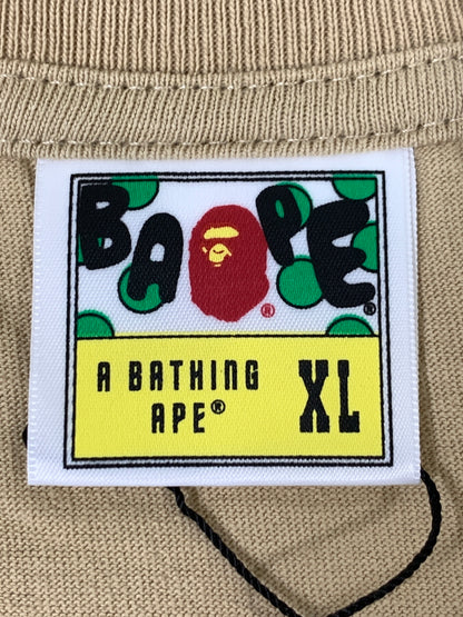 【中古品】【メンズ】 A BATHING APE アベイシングエイプ 001TEJ801059M SHARK S S TEE 半袖Tシャツ ショートスリーブ 142-260729-AS-20-min サイズ：XL カラー：ベージュ 万代Net店